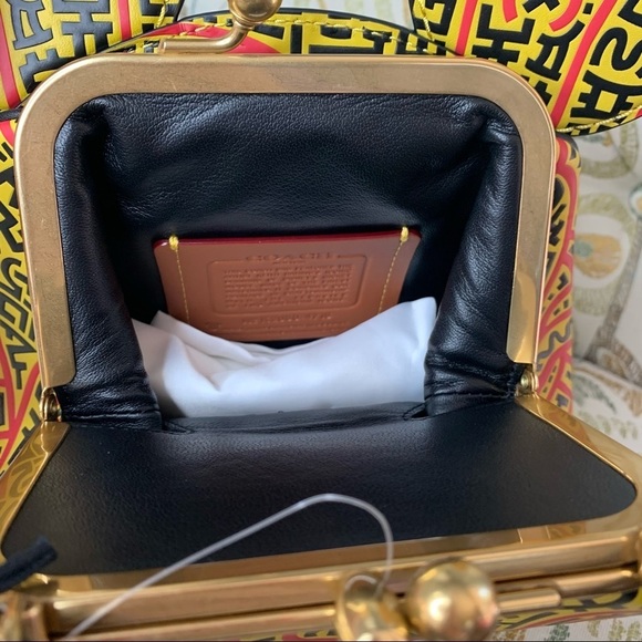 New Coach Disney Mickey Keith Haring Kisslock Bag - Picture 6 of 7